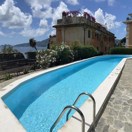 Nautilus Vista Mare Mozzafiato A 180 Gradi- Posto Auto Privato - 2 Camere Matrimoniali Piu 1 Divano Letto Singolo-Sky,Netflix-Wifi 200Mg Rapallo Eksteriør bilde