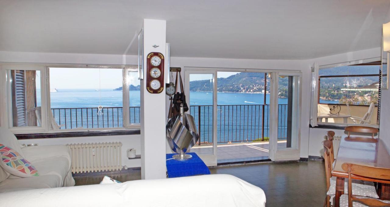 Nautilus Vista Mare Mozzafiato A 180 Gradi- Posto Auto Privato - 2 Camere Matrimoniali Piu 1 Divano Letto Singolo-Sky,Netflix-Wifi 200Mg Rapallo Eksteriør bilde