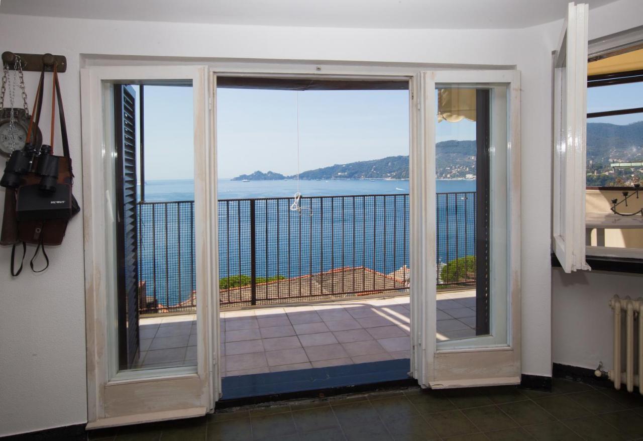 Nautilus Vista Mare Mozzafiato A 180 Gradi- Posto Auto Privato - 2 Camere Matrimoniali Piu 1 Divano Letto Singolo-Sky,Netflix-Wifi 200Mg Rapallo Eksteriør bilde