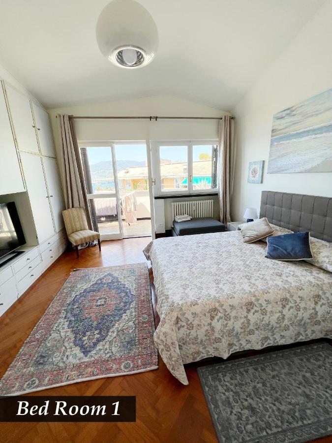 Nautilus Vista Mare Mozzafiato A 180 Gradi- Posto Auto Privato - 2 Camere Matrimoniali Piu 1 Divano Letto Singolo-Sky,Netflix-Wifi 200Mg Rapallo Eksteriør bilde