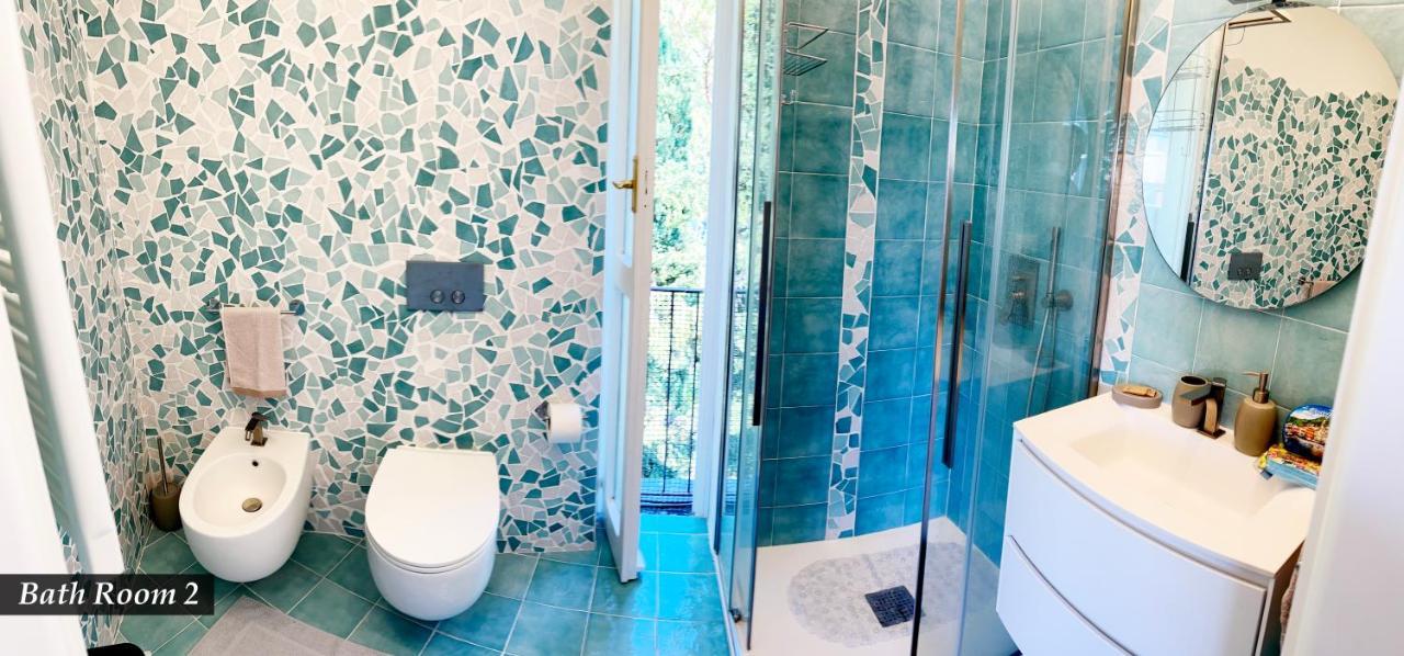 Nautilus Vista Mare Mozzafiato A 180 Gradi- Posto Auto Privato - 2 Camere Matrimoniali Piu 1 Divano Letto Singolo-Sky,Netflix-Wifi 200Mg Rapallo Eksteriør bilde