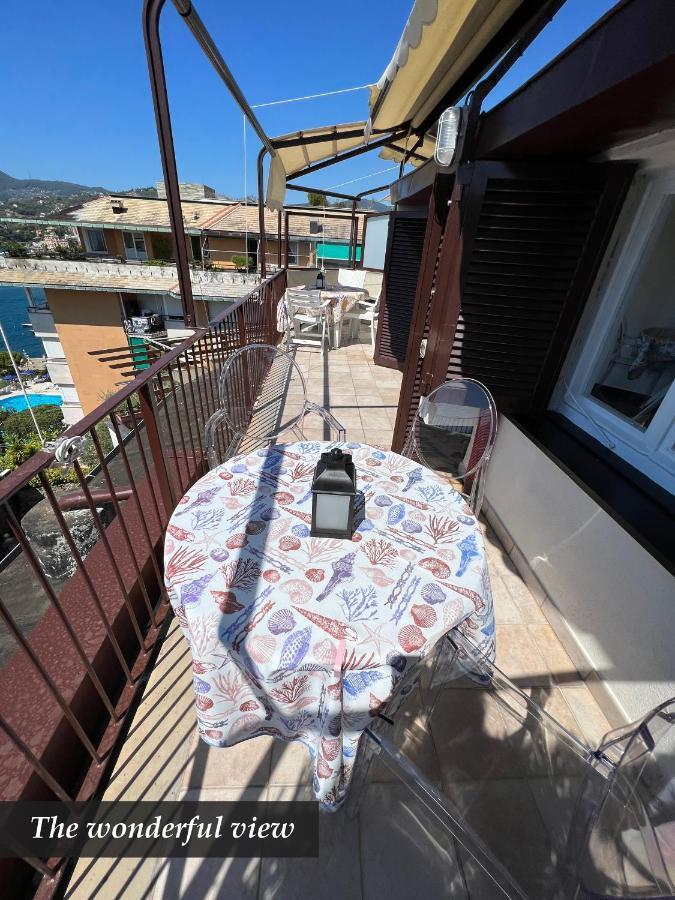 Nautilus Vista Mare Mozzafiato A 180 Gradi- Posto Auto Privato - 2 Camere Matrimoniali Piu 1 Divano Letto Singolo-Sky,Netflix-Wifi 200Mg Rapallo Eksteriør bilde